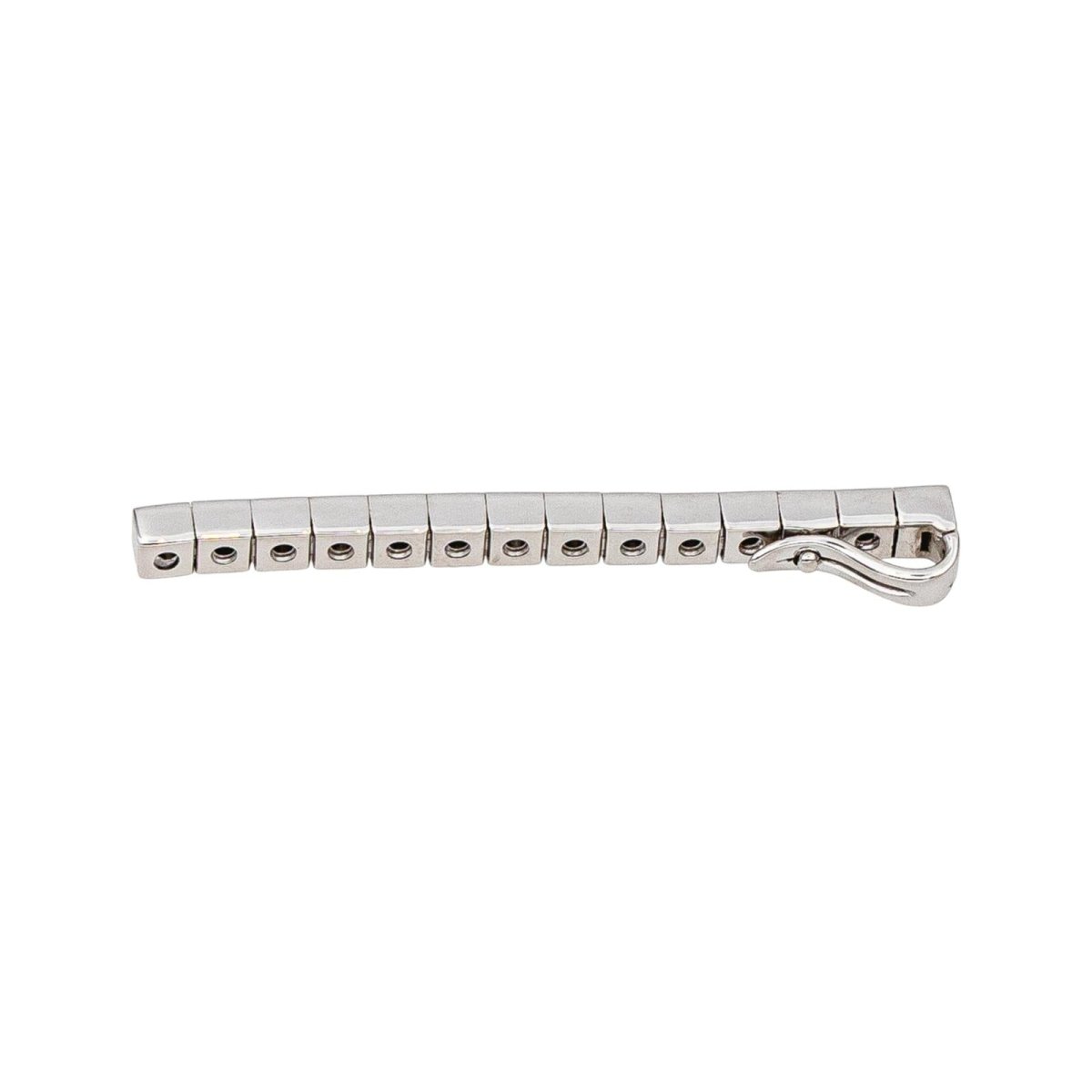 Pendentif CARTIER "Lanière" en or blanc et diamants - Castafiore