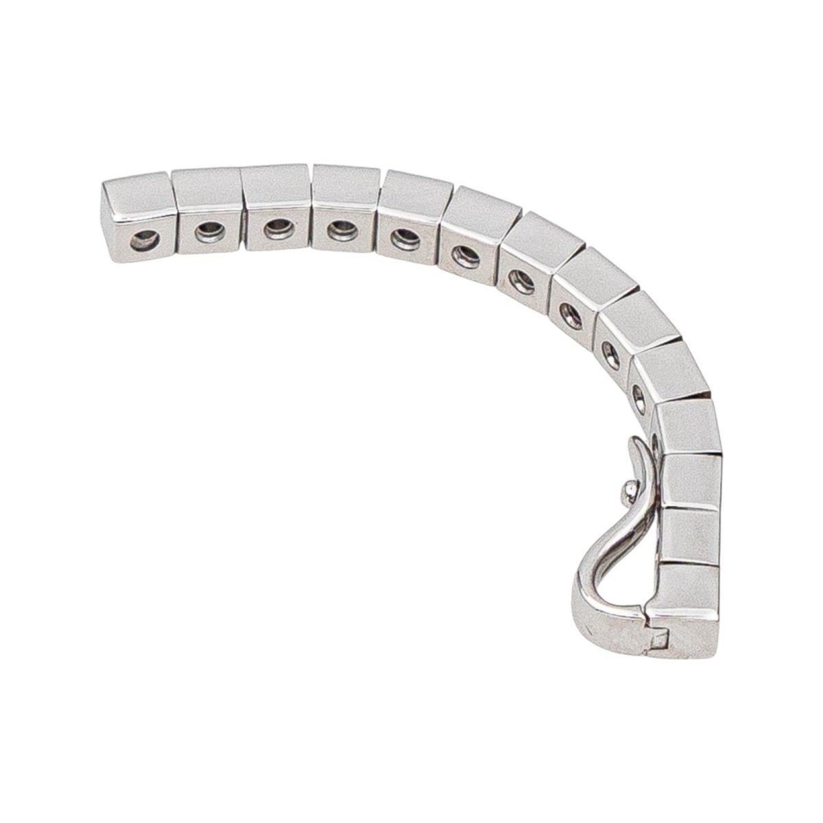 Pendentif CARTIER "Lanière" en or blanc et diamants - Castafiore