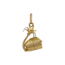 Pendentif case et cocotier or jaune - Castafiore