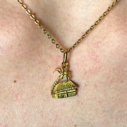 Pendentif case et cocotier or jaune - Castafiore