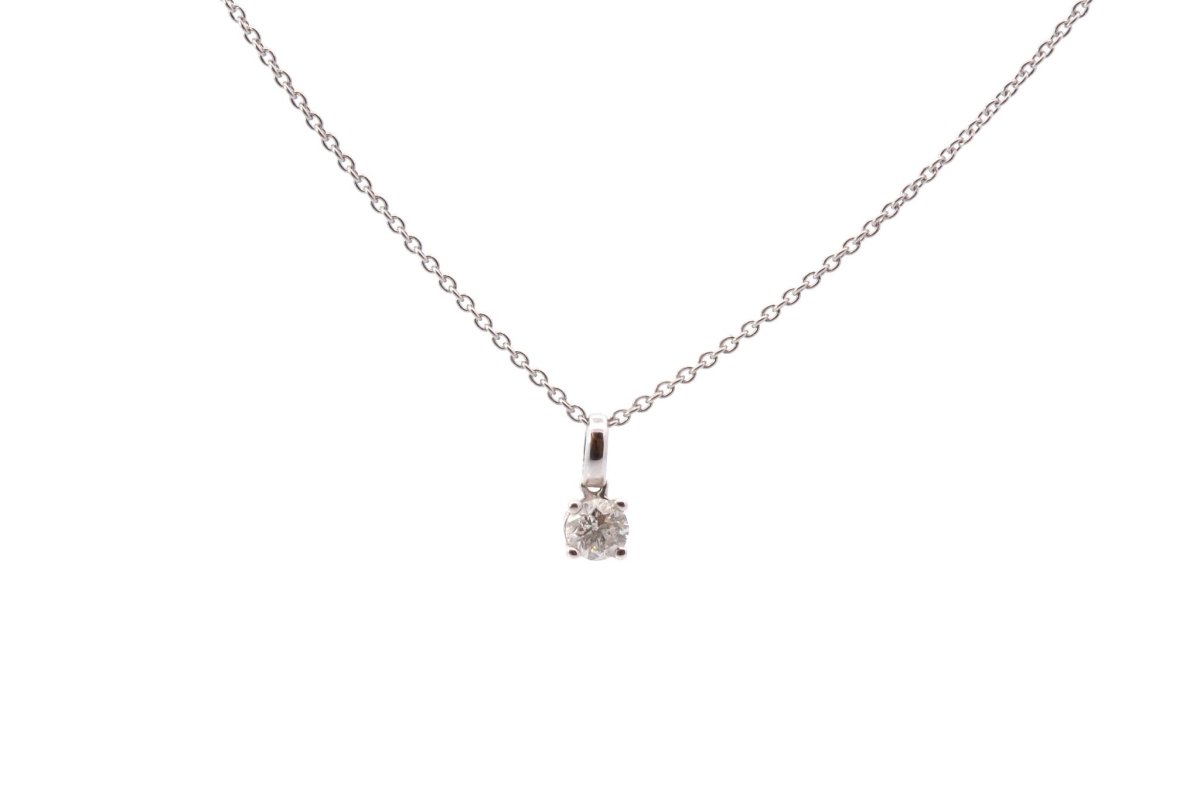 Pendentif chaine diamant en or 18k - Castafiore