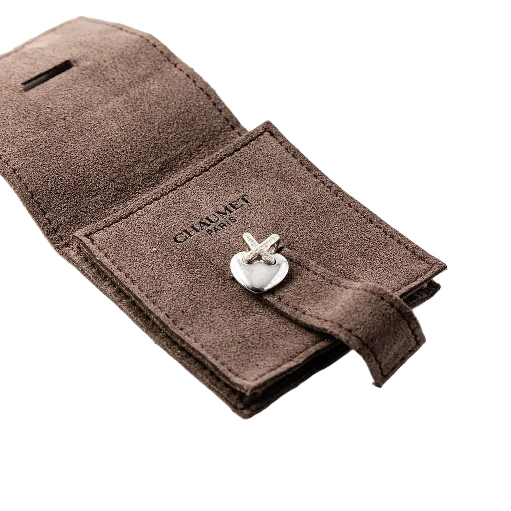 Pendentif CHAUMET "Coeur Liens" en or blanc et diamants - Castafiore