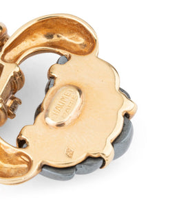 Pendentif CHAUMET en or jaune, hématite et diamants - Castafiore