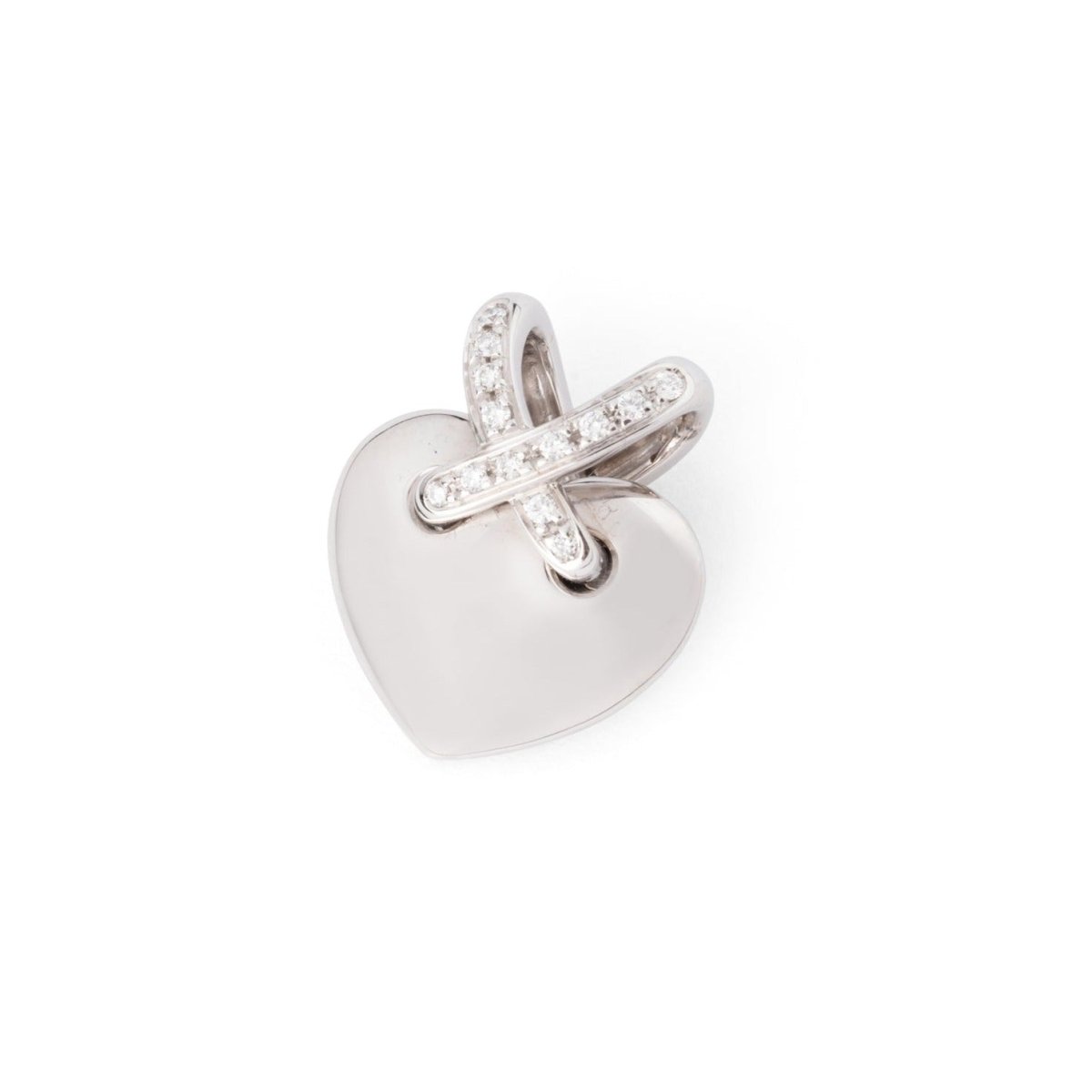 Pendentif CHAUMET "Liens" en or blanc et diamants - Castafiore