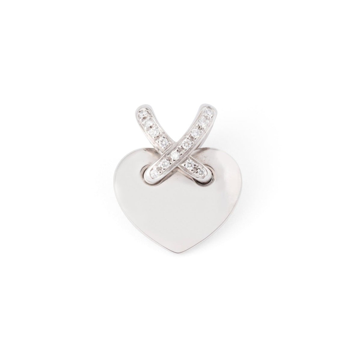 Pendentif CHAUMET "Liens" en or blanc et diamants - Castafiore