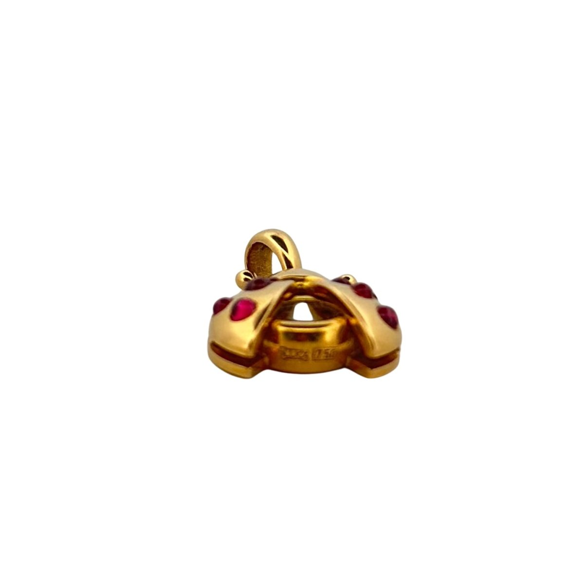 Pendentif CHOPARD Coccinelle en or jaune, rubis et diamant - Castafiore