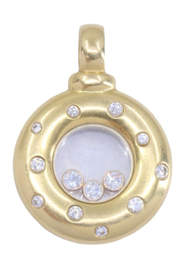 Pendentif CHOPARD happy diamonds en or jaune - Castafiore