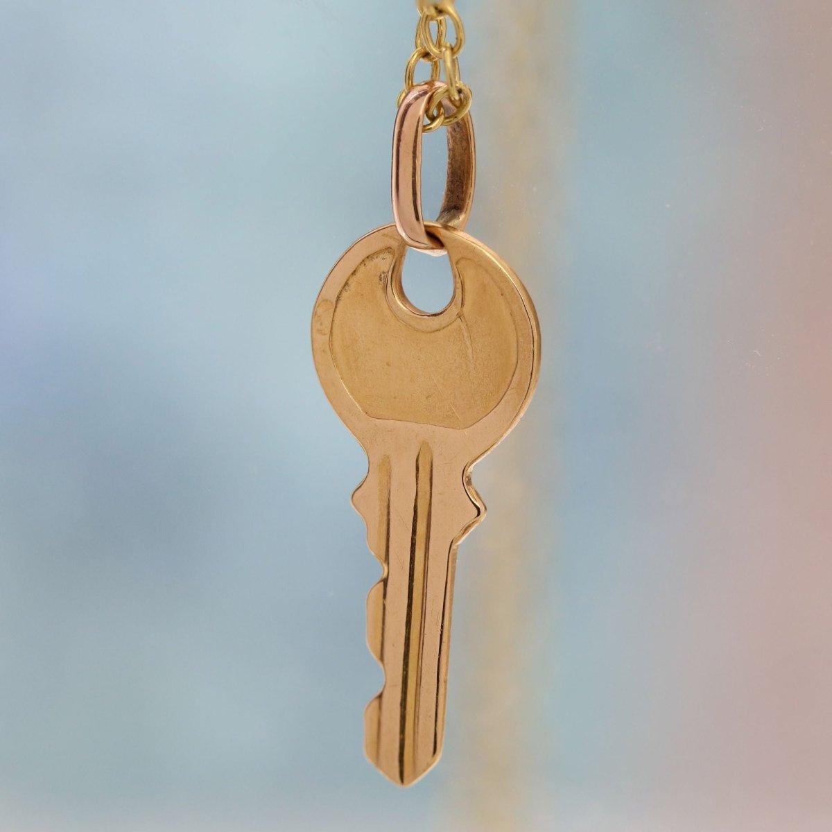 Pendentif clé en or jaune - Castafiore