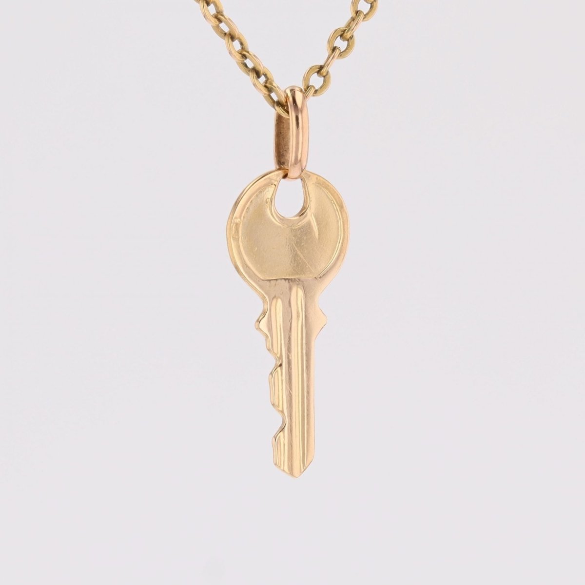 Pendentif clé en or jaune - Castafiore