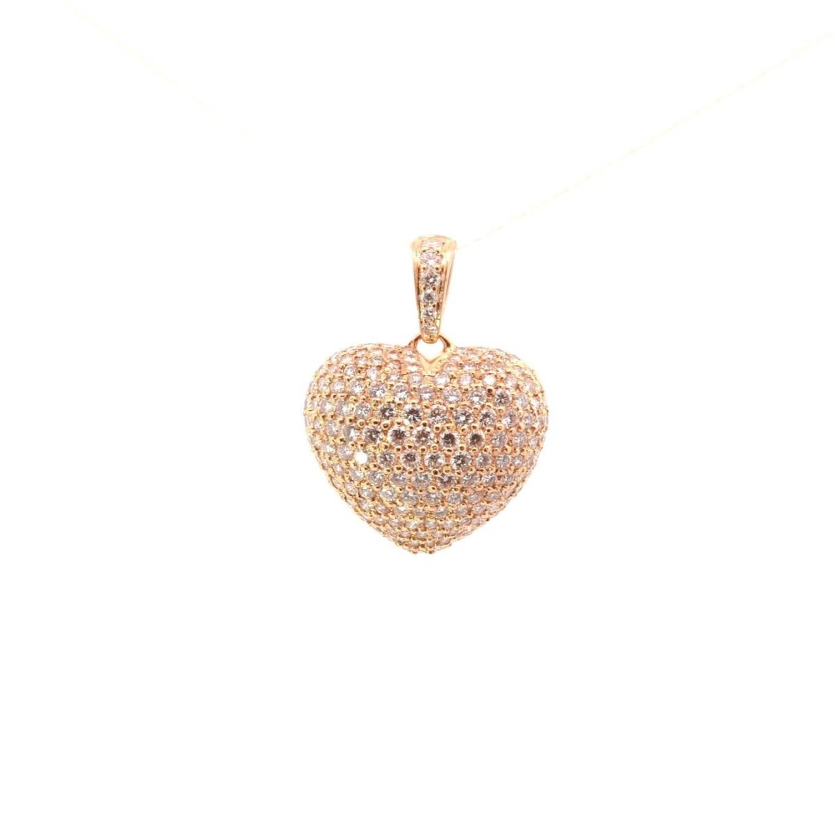 Pendentif cœur en or et diamants - Castafiore