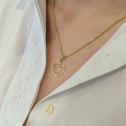 Pendentif Coeur en or jaune - Castafiore