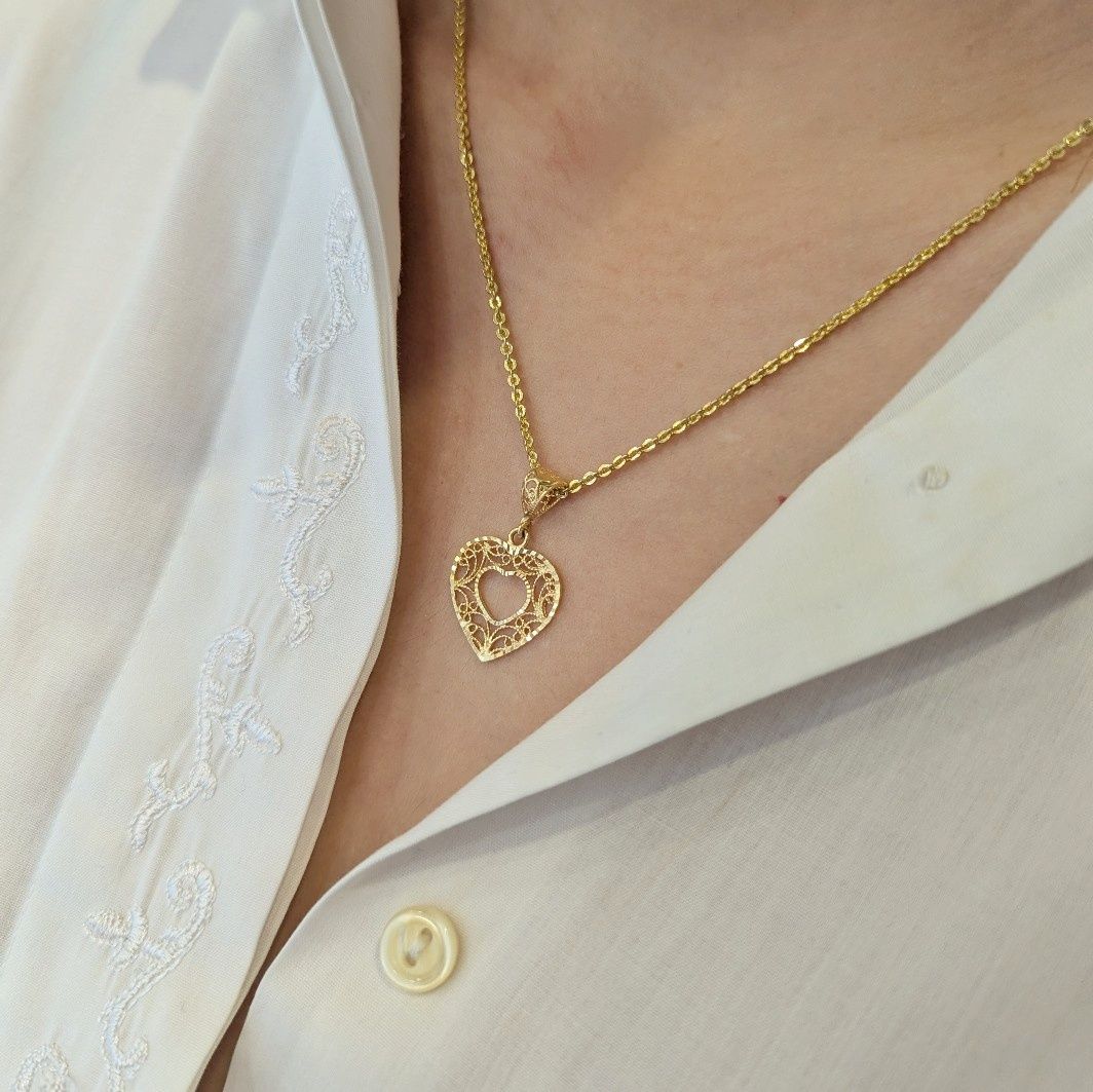 Pendentif Coeur en or jaune - Castafiore