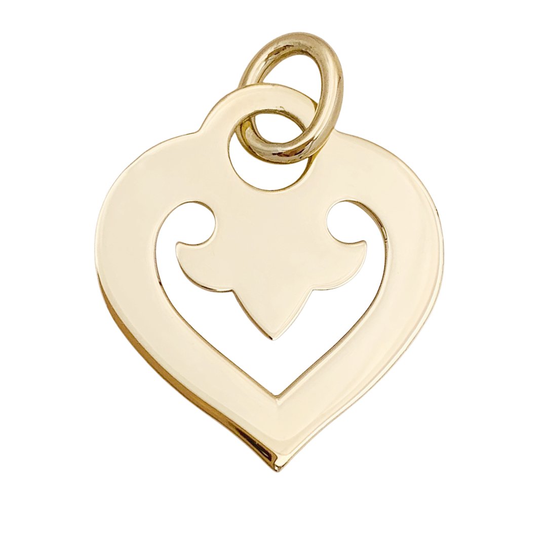 Pendentif Coeur Légendes O.J.Perrin en or jaune - Castafiore