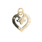 Pendentif coeur OJ PERRIN en or jaune et diamant - Castafiore