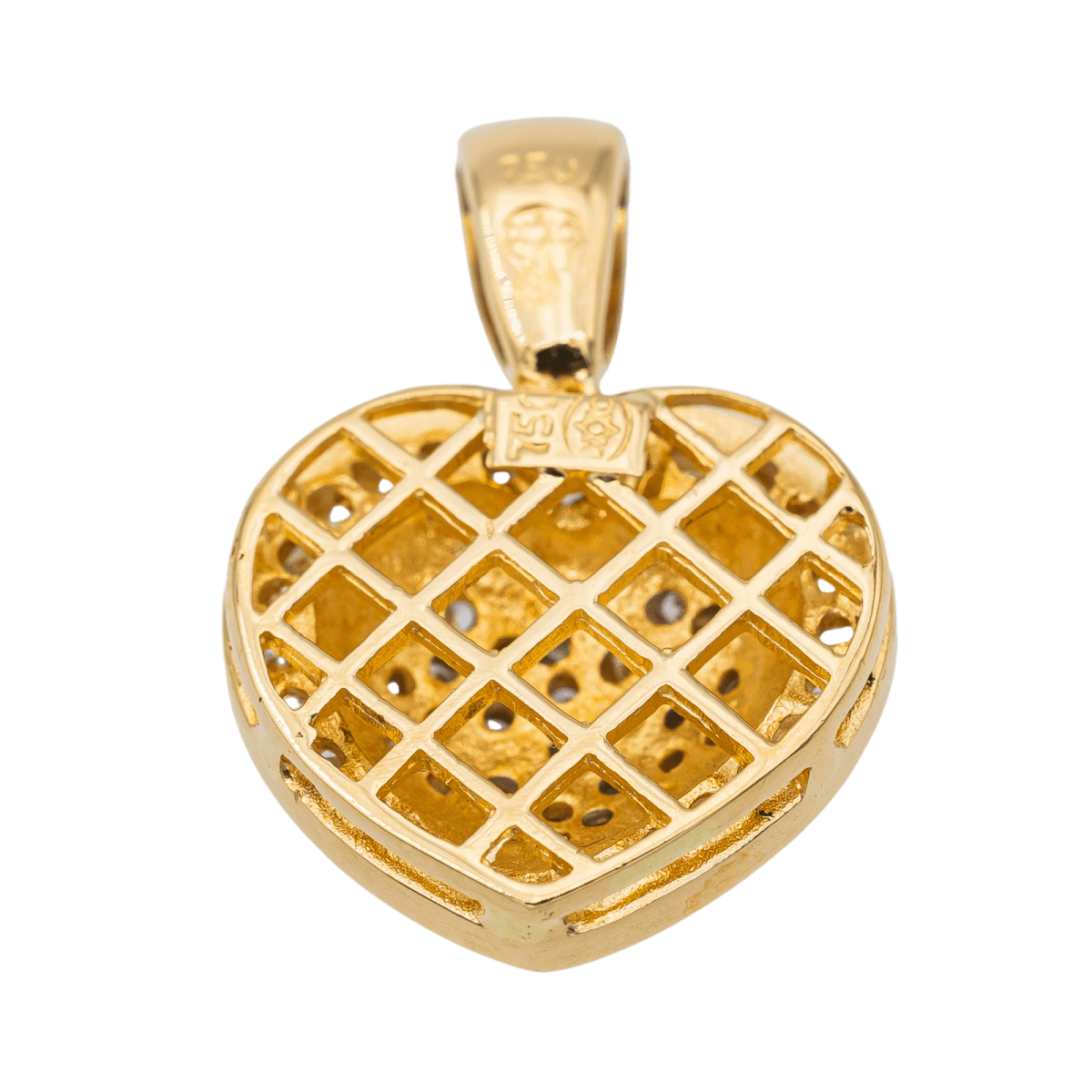Pendentif Cœur Or jaune Diamant - Castafiore