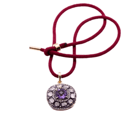 Pendentif "Concorde" en argent, vermeil et améthyste - Castafiore