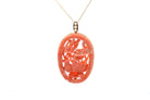 Pendentif corail et perles de culture en or - Castafiore