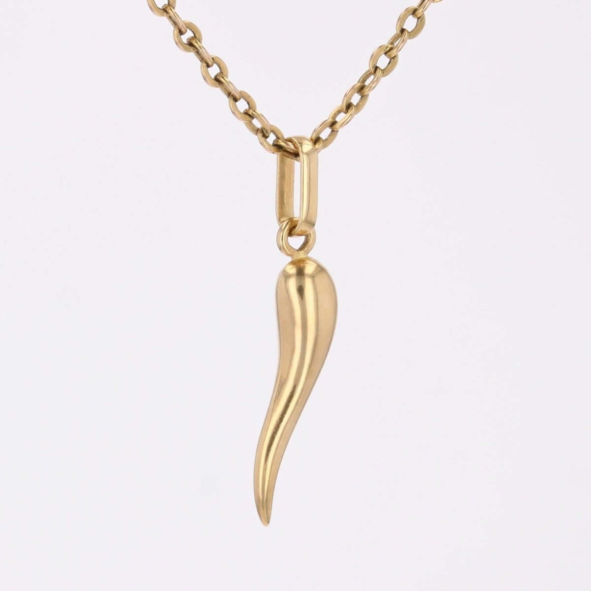 Pendentif corne d'abondance or jaune - Castafiore