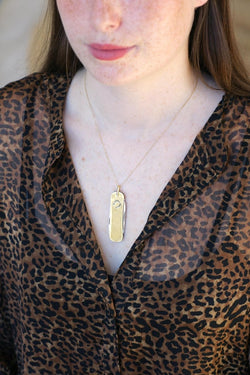 Pendentif Couteau Suisse Fer à Cheval Diamant sur Or Jaune JA Henckels - Castafiore