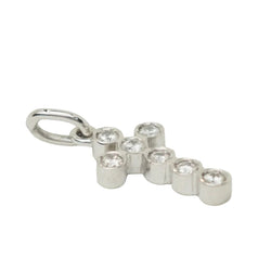 Pendentif croix en or blanc et diamants 0.35ct - Castafiore