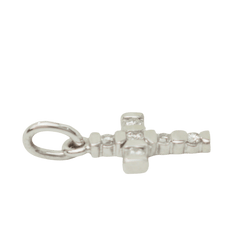 Pendentif Croix en or blanc et diamants - Castafiore
