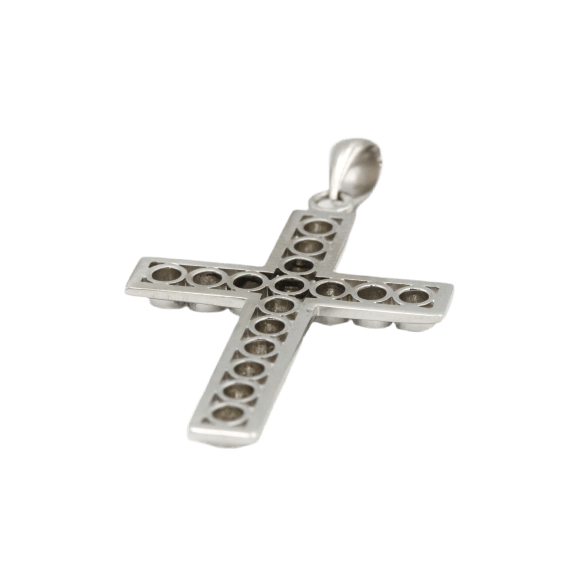 Pendentif Croix en platine et diamants - Castafiore