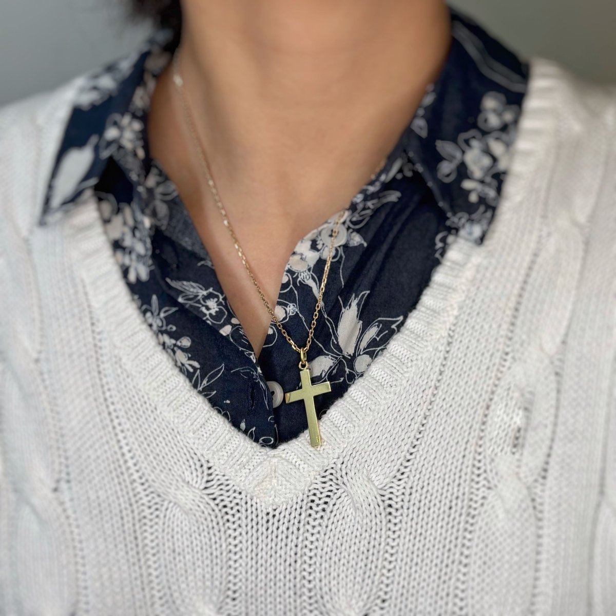 Pendentif Croix Or jaune - AUGIS - Castafiore