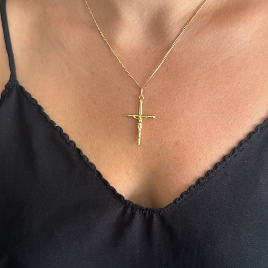 Pendentif CRUCIFIX en or jaune - Castafiore