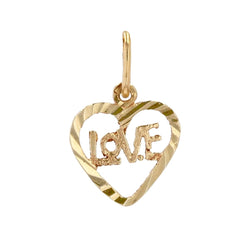 Pendentif cur or jaune Love - Castafiore