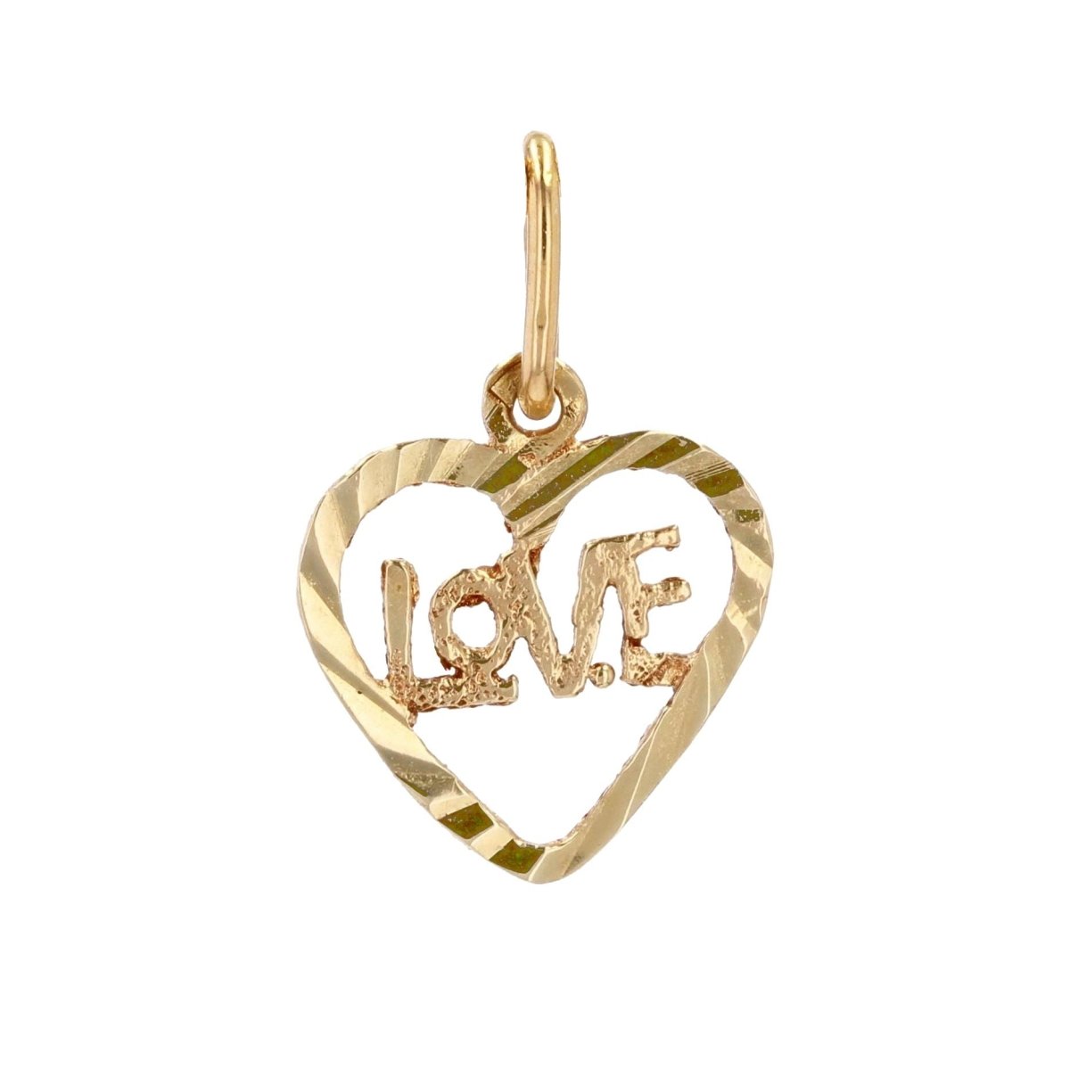 Pendentif cur or jaune Love - Castafiore