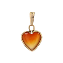 Pendentif cur or jaune pâte de verre - Castafiore