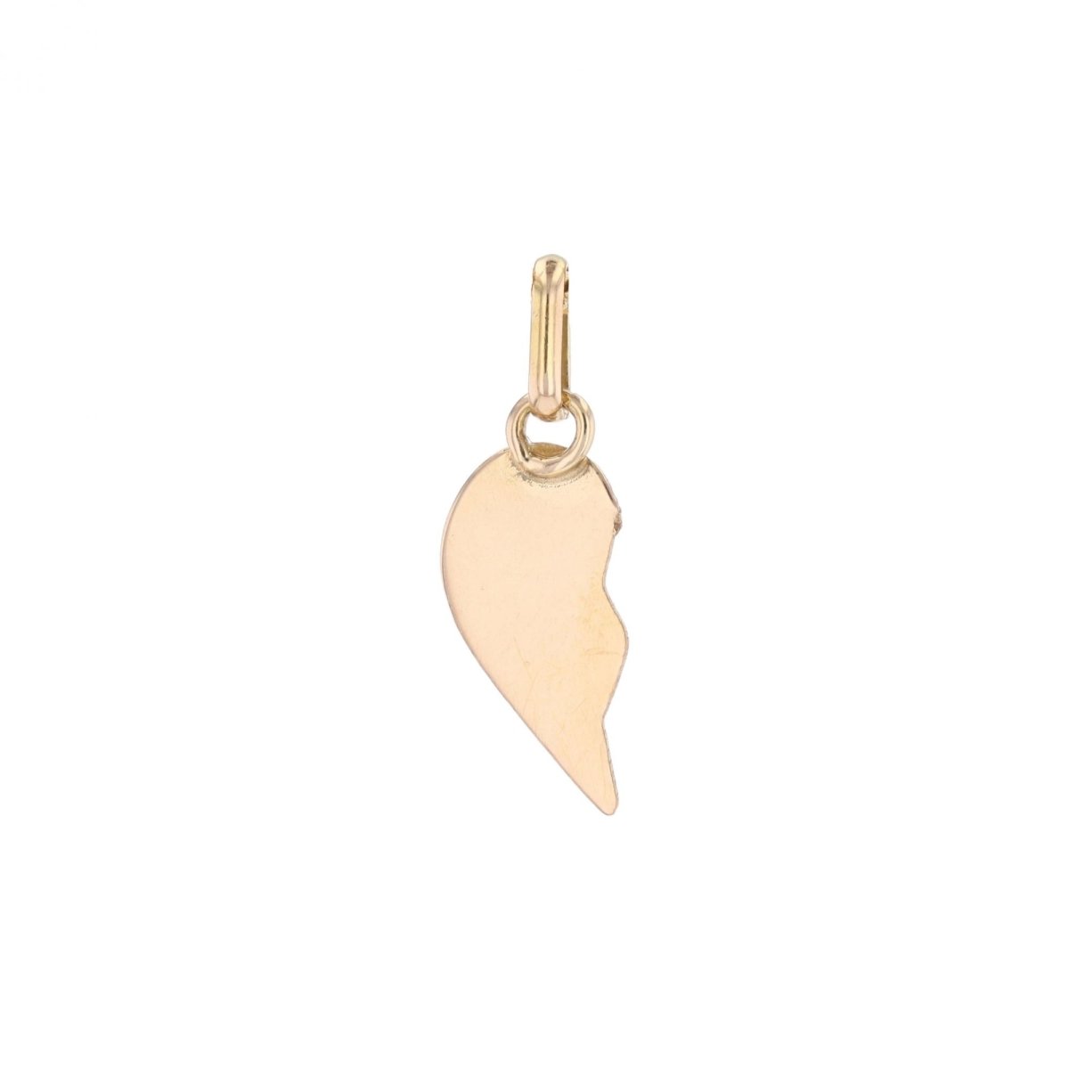 Pendentif demi cœur en or jaune - Castafiore