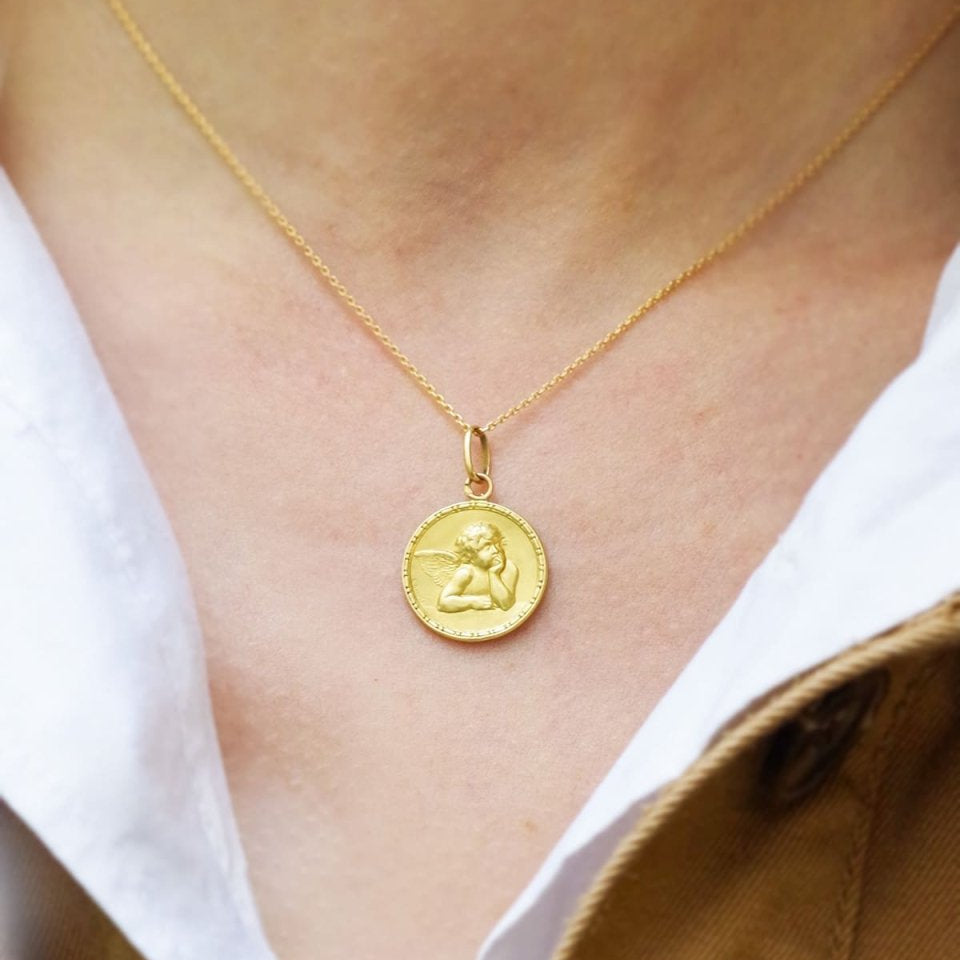 Pendentif DROPSY Ange de Raphaël en or - Castafiore