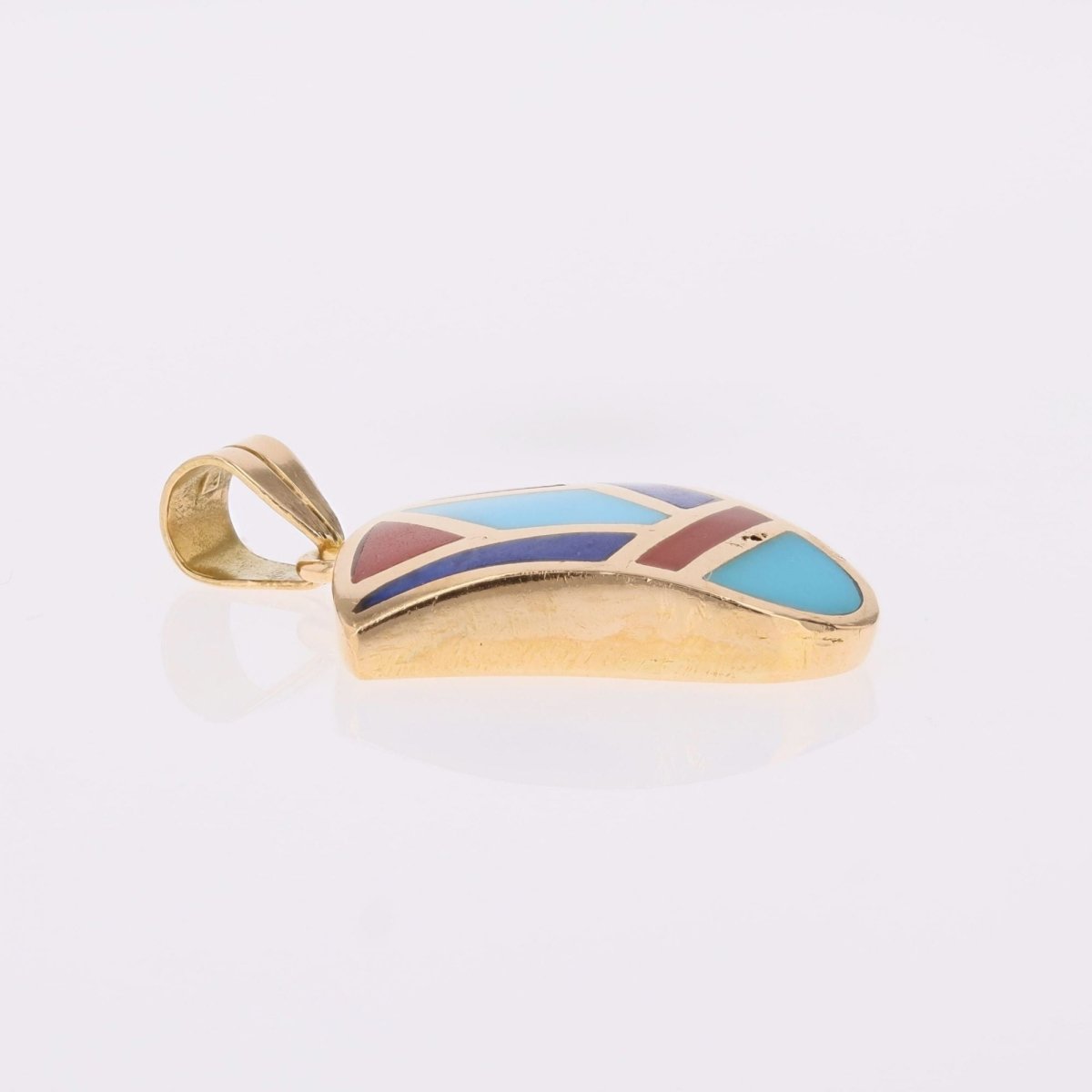 Pendentif égyptien en or jaune et émail - Castafiore