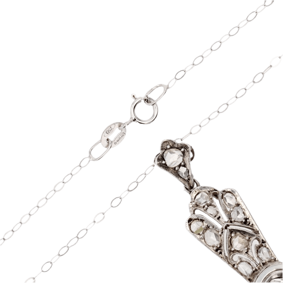 Pendentif en argent et diamants - Castafiore