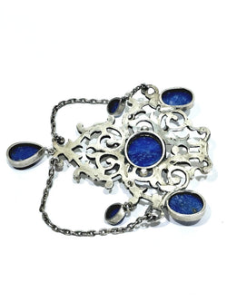 Pendentif en argent et lapis - lazuli - Castafiore