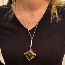 Pendentif en argent et quartz - Castafiore