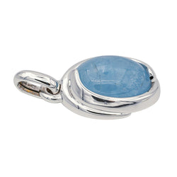Pendentif en or blanc et agate - Castafiore