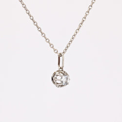 Pendentif en or blanc et diamant - Castafiore