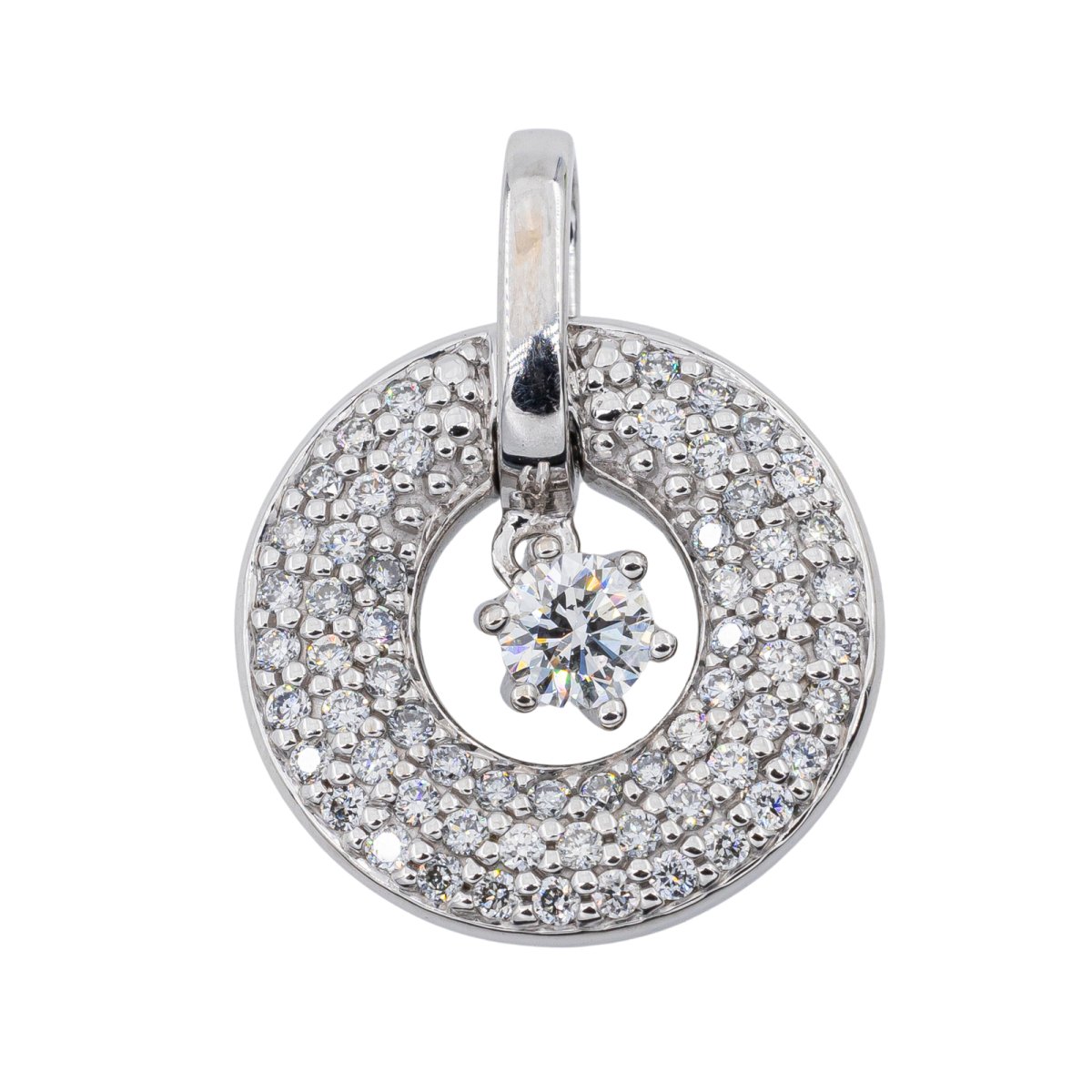 Pendentif en Or blanc et Diamant - Castafiore