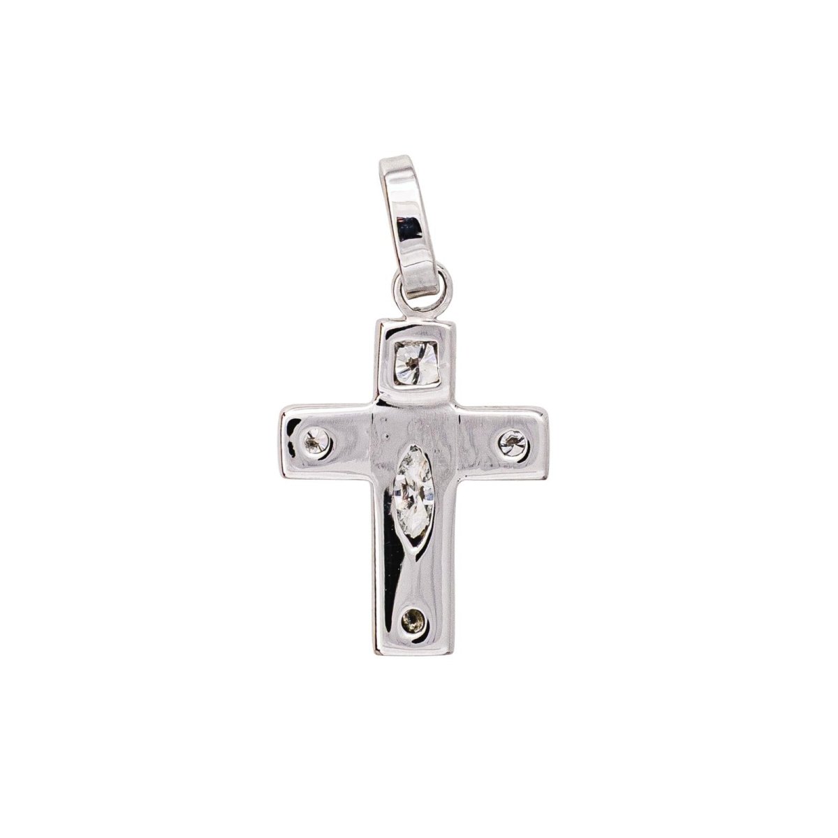 Pendentif en or blanc et diamants - Castafiore