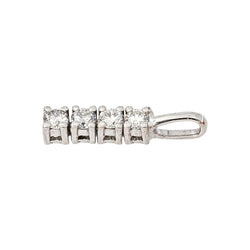 Pendentif en or blanc et diamants - Castafiore