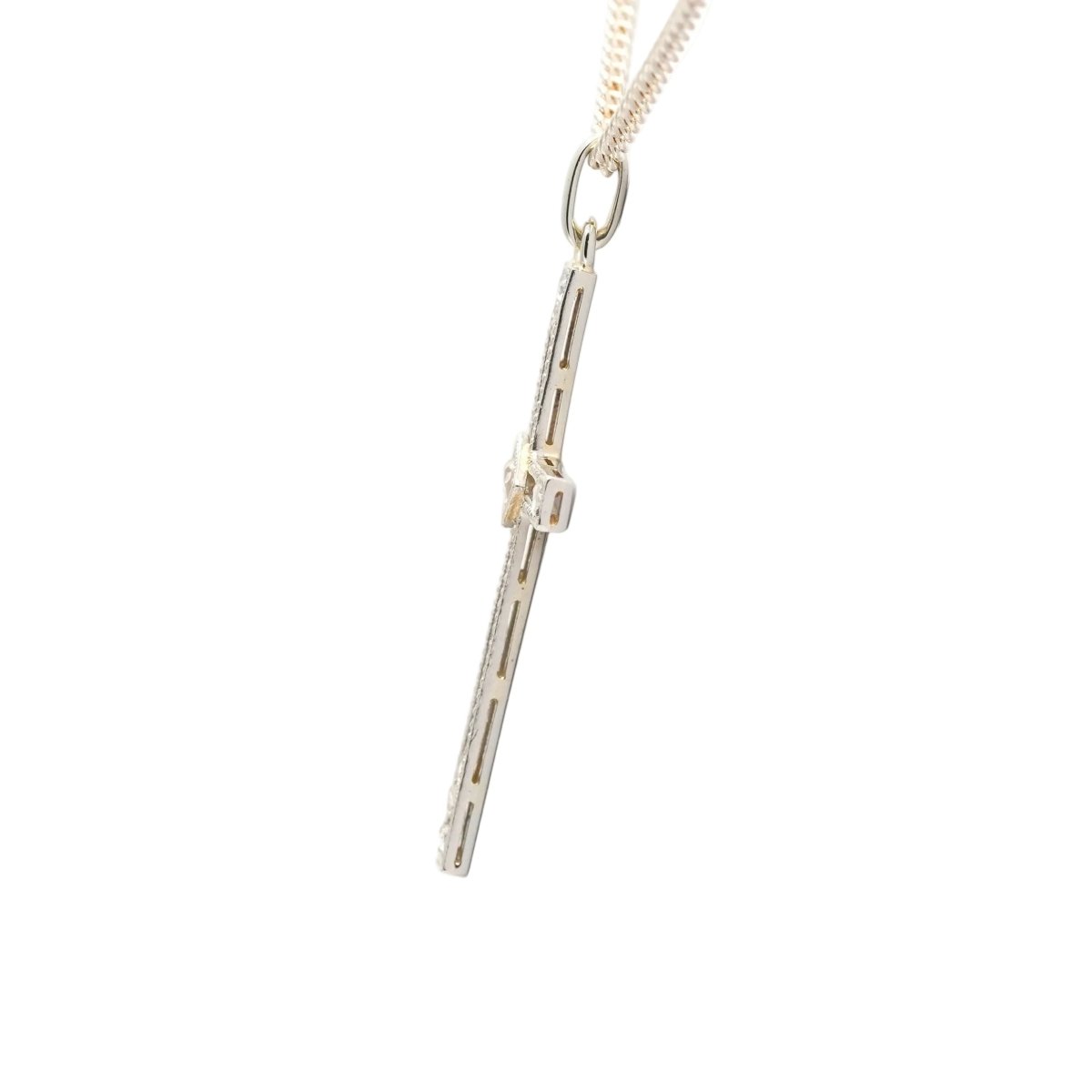 Pendentif en or blanc et diamants - Castafiore