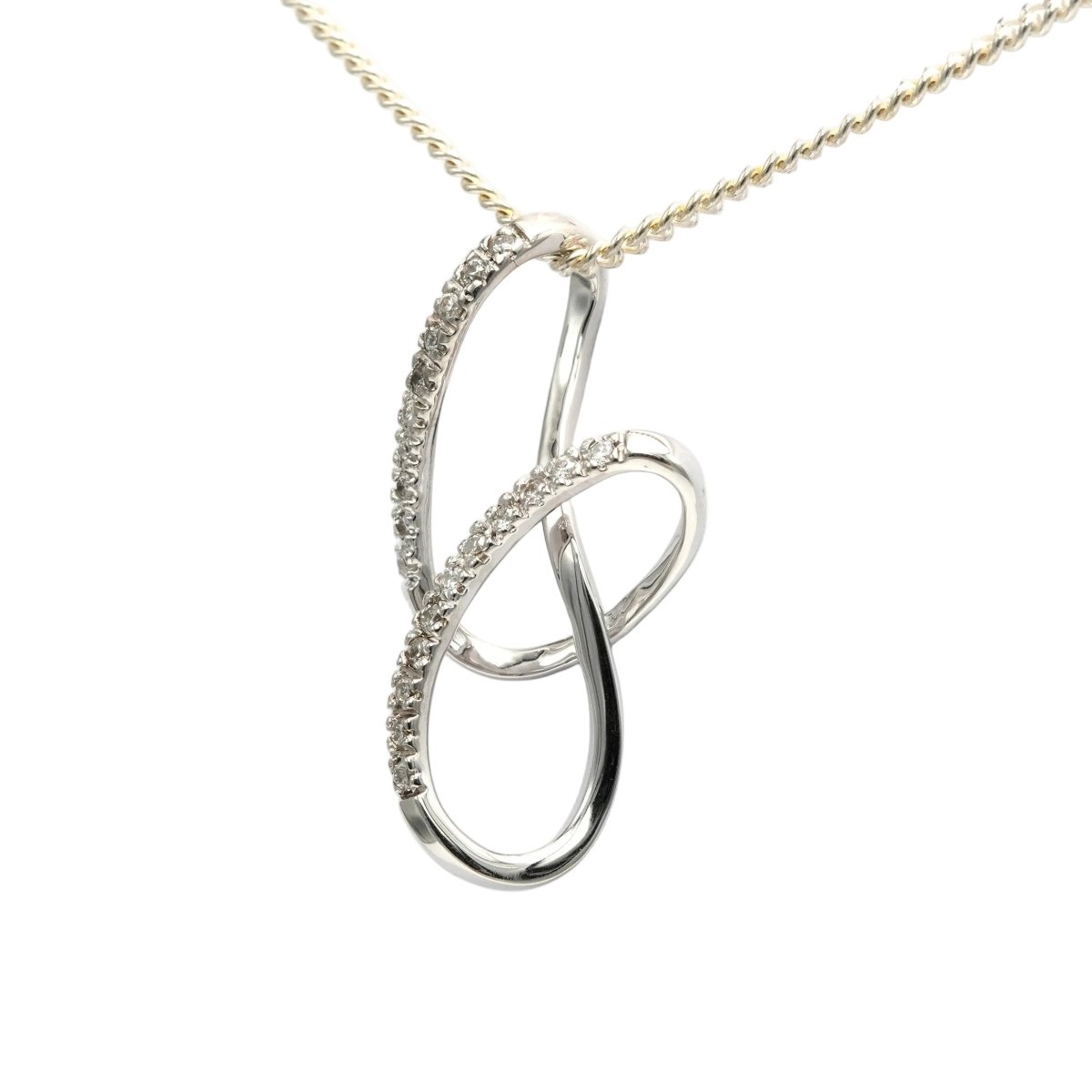 Pendentif en or blanc et diamants - Castafiore