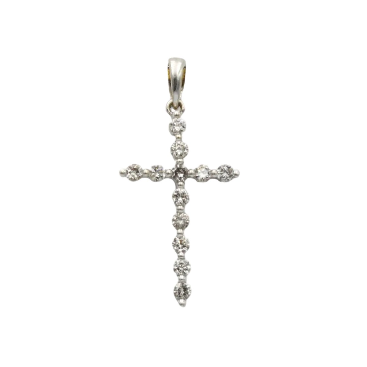 Pendentif en or blanc et diamants - Castafiore