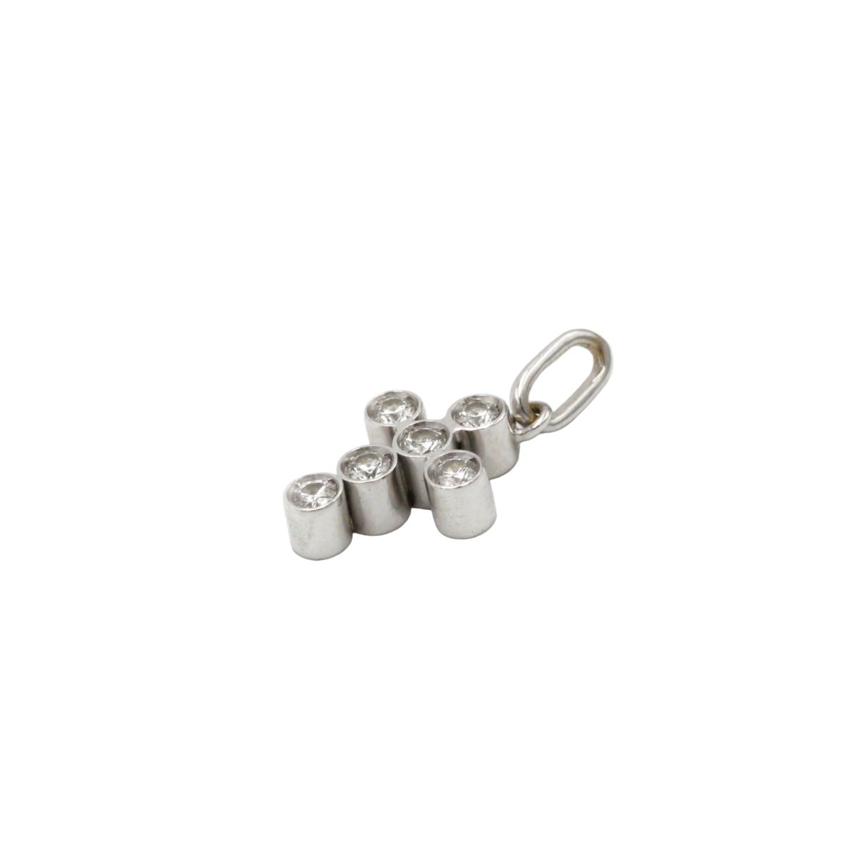 Pendentif en or blanc et diamants - Castafiore