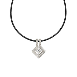 Pendentif en or blanc et diamants - Castafiore