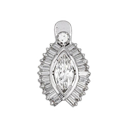 Pendentif en or blanc et diamants - Castafiore