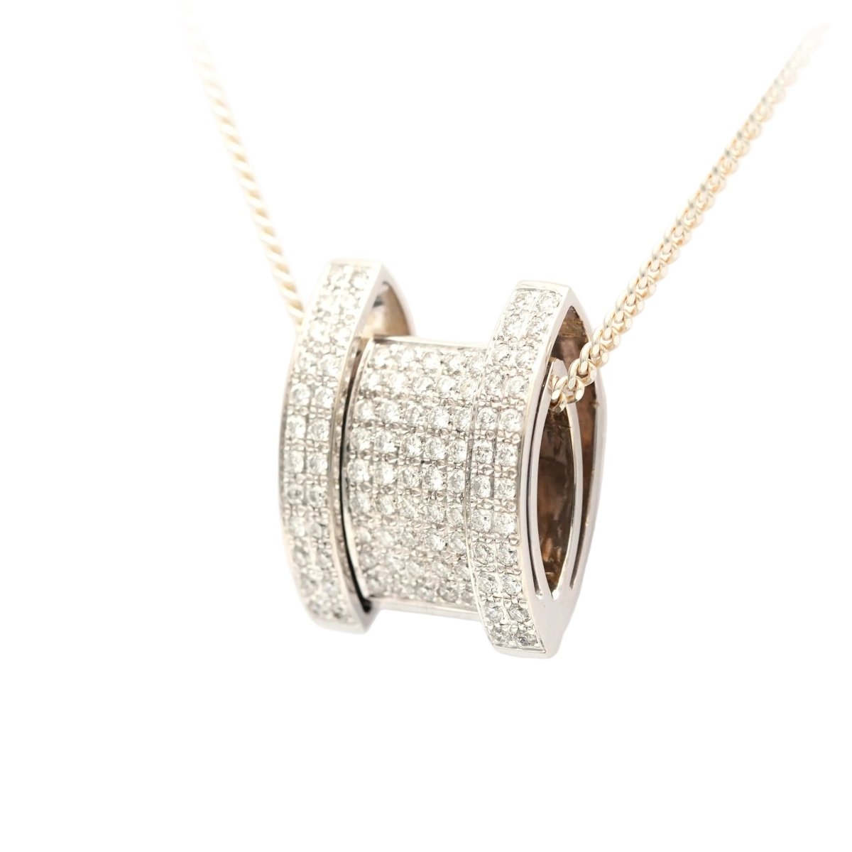 Pendentif en or blanc et diamants - Castafiore
