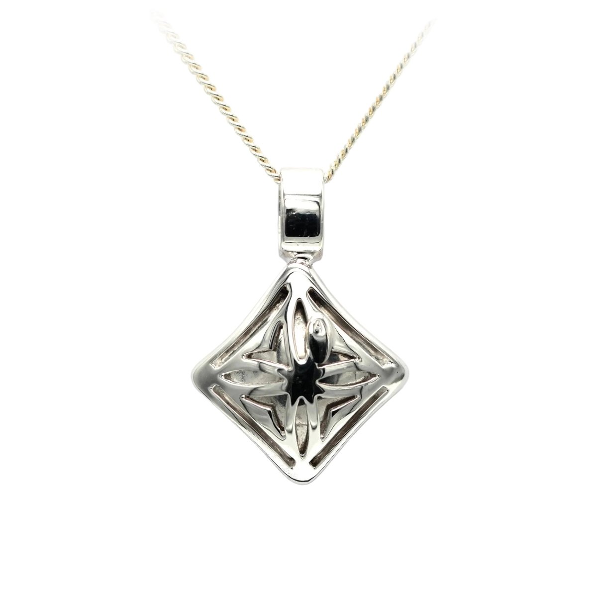 Pendentif en or blanc et diamants - Castafiore